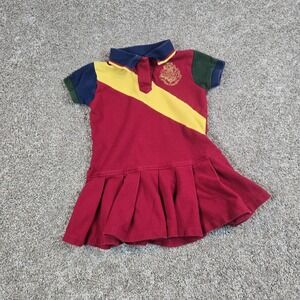 The Wizarding world of Harry Potter Gryffindor girls dress Size 4t/5t Polo Style